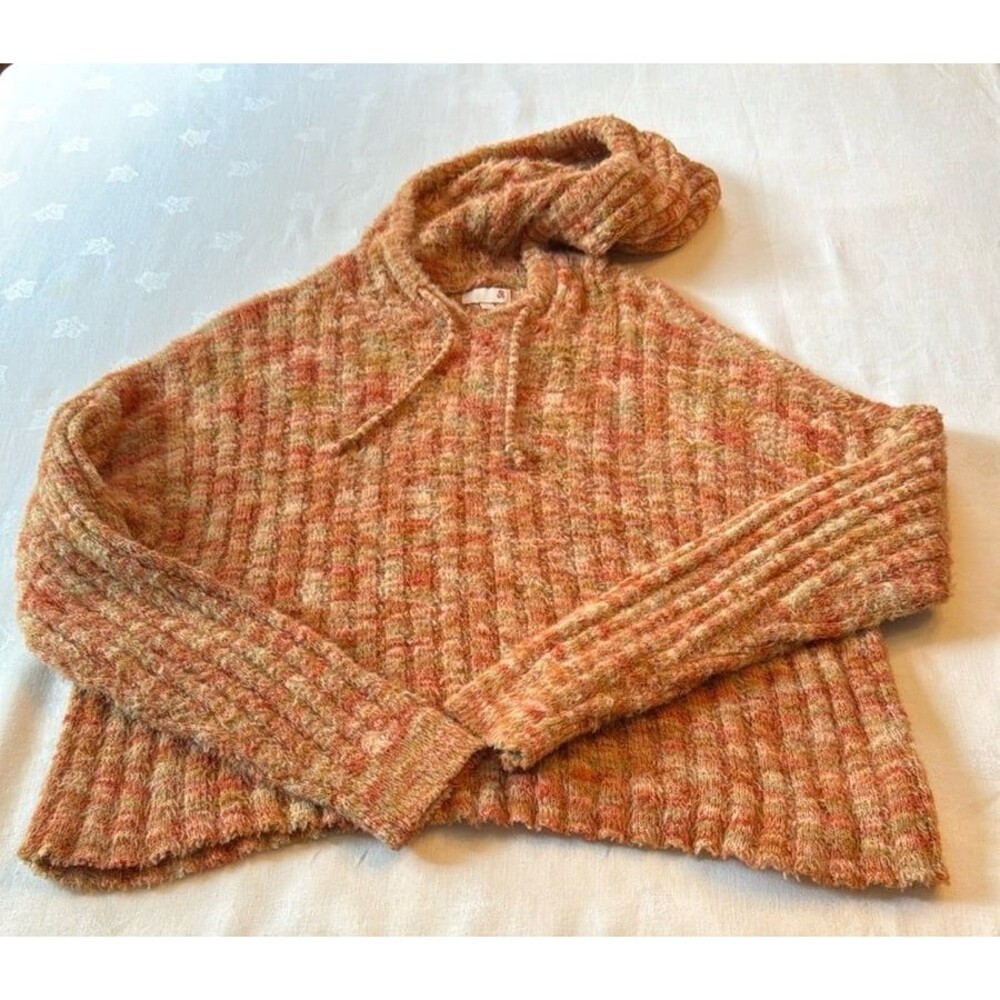 Orange pattern cozy sweater